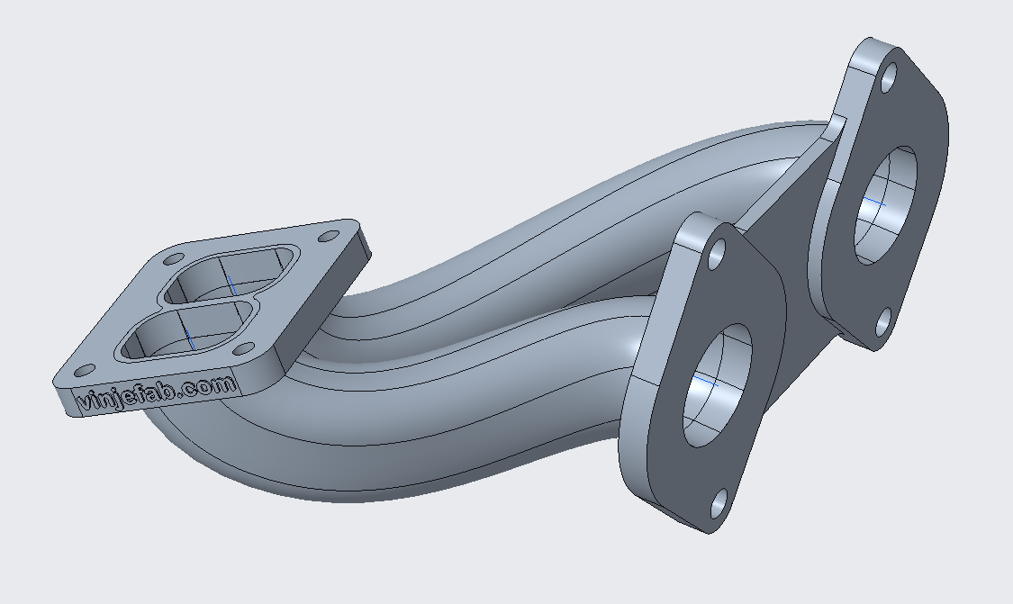 3D Printed RX7 Manifold