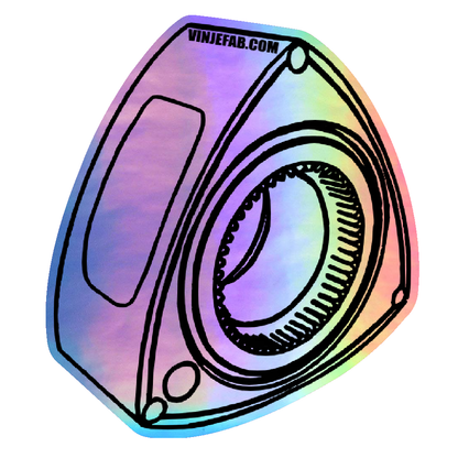 ⠀Rotor Holographic Sticker