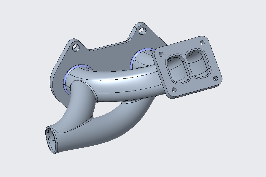 3D Printed RX7 Manifold